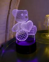 3D LED vaikiška naktinė lemputė