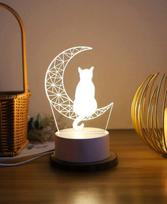 3D LED vaikiška naktinė lemputė