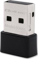 Network card Qoltec Ultrafast wireless mini adapter USB Wi-Fi  standard AC  650Mbps