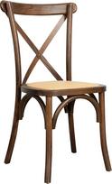 "Biscottini Vintage Ash" virtuvės kėdė, L 42 x D 43 x H 88 cm, valgomojo kėdės, virtuvės kėdės, medinės valgomojo kėdės, rotango sėdynė, riešutmedžio apdaila