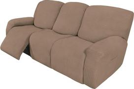 "Easy-Going" rinkinys iš 8 "Recliner Chair Sofa" sofos ruožas Sofa Slipcover Baldų apsauga Sofa minkšta su elastinga apačia Vaikai Spandex žakardinis audinys Mažos patikros Kupranugaris