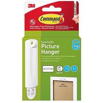 3M Command Sawtooth 1 Hook+2 Strips, white 7100336642