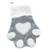 Iš tekstilės Kalėdinės kojinės 40 cm Paw – Dakls