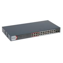 SWITCH POE DS-3E1326P-EI(B) 24 PRIEVADŲ SFP Hikvision