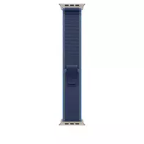 Apyrankė Apple Watch 49mm Blue/Bright Blue Trail Loop - M/L - Natural Titanium Finish