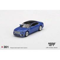 Mini GT Modeliukas 1/64 Bentley Flying Spur, blue with black roof (yra Sandėlyje)