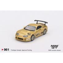 Mini GT Modeliukas 1/64 2023 Totota Supra MK4 (A80) Top Secret GT-300, top secret gold (yra Sandėlyje)