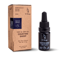 H DROP Kanapių Aliejus Counting Sheep 5% CBD + 5% CBN + Melatoninas