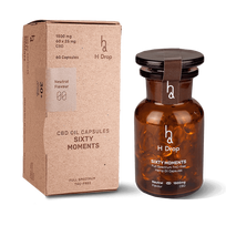 H DROP Pilno Spektro Kanapių Aliejaus CBD Kapsulės Sixty Moments 1500mg