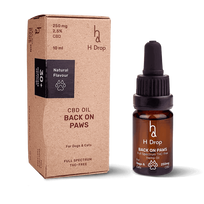 H DROP Pilno Spektro CBD Kanapių Aliejus Augintiniams – Back on Paws 2,5%