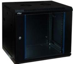 Komutacinė spinta 19'' pakabinama 6U 600x600x368mm (juoda, surinkta, IP20) AWM2-6606