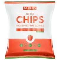 BeKeto Keto traškučiai švieži raudonieji pipirai - 30 g