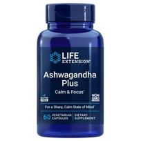 Life Extension Ashwagandha Plus Calm & Focus - 60 kapsulių