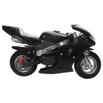 Didelio Ryškumo Dvigubi Žibintai Guminis Vairas Mini Motociklas Galingas 2 Taktų 49cc Vaikams Virš 12 Metų Kišeninis Benzininis Motociklas juoda
