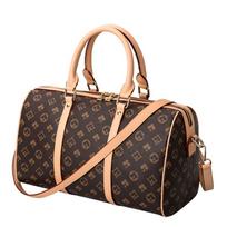 Niche design new women's bag retro printing fitness handbag travel pillow bag single shoulder messenger bag tide