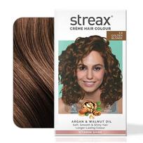 „Streax“ ilgalaikiai plaukų dažai moterims, 100 % žilus plaukus padengiantys kreminiai dažai, ilgai išliekantys, 120 ml, 1 pakuotėje. Auksinė blondinė.