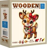 Medinė dėlionė, Žiemos miško draugas, woodencity, HE0209-M, Wooden puzzles
