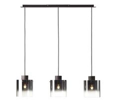 Brilliant - Pakabinama liustra ant laido BETH 3xE27/60W/230V juoda/dūminė