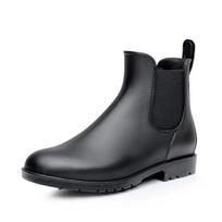 Madingi vyriški lietaus batai Madingi Chelsea batai Vyriški juodi laisvalaikio batai PVC guminiai lietaus batai Vandeniui atsparūs žvejybos batai Zapatillas De Hombre 35 juoda