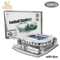 3D futbolo stadiono dėlionė popierinis modelis architektūros rinkinys suaugusiems vaikams rankdarbių statybos žaislas namų dekoras dovana dėlionė kolekcionuojamas žaidimas