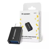 Wozinsky W10GY1S USB-C – USB-A 3.2 10Gb/s Adapter – juodos spalvos