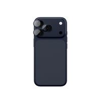 AmazingThing Lens Glass skirtas Apple iPhone 17 Pro / Pro Max with Blue Aluminum Frame