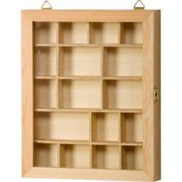 Vitrina - ARTEMIO - Medis - 23 x 28 cm - Ruda žalia