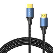 HDMI kabelis - Vention medvilninis pintas M į M 8K 3M 48Gbit/s mėlynas