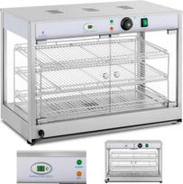 Royal Catering Šildoma vitrina maisto pristatymui 3 lentynos 25-85C 1200W