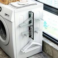 Magnetinis drabužių pakabų organizatorius, Pakabų laikymo lentyna skalbimo mašinai, Pakabų kroviklis spintai, skalbimo patalpai, Drabužių pakabų laikymo sistema