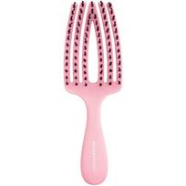 Lenktas šepetys plaukams Olivia Garden Fingerbrush Care Mini Pink OG1820, rožinės spalvos