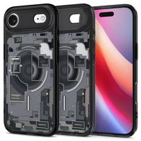 Juodas išskirtinio dizaino dėklas "Spigen Ultra Hybrid Mag Magsafe Zero One" telefonui Apple iPhone Air