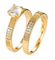 Auksiniai vestuviniai žiedai Stal Pair, Auksiniai vestuviniai žiedai STAL Pair GOLDEN r.17/19