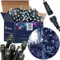 300 LED kalėdinė girlianda, Springos, 19,5 m, lauko, šaltai balta