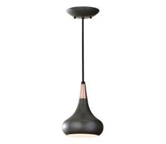Feiss FE-BESO-P-S-DBZ -Pakabinamas šviestuvas ant laido BESO 1xE27/60W/230V skersm.17,9cm juodas/varinis