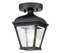 Elstead BAYVIEW-PORCH-BK - Lauko lubinis šviestuvas BAYVIEW 1xE27/60W/230V IP44