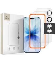 Apsauginis grūdintas stiklas + kameros apsauga Apple iPhone 17 telefonui "Tech-Protect Easy Set+ 3-Pack"