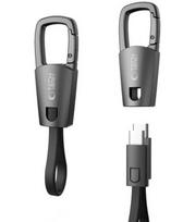 Pilkas USB-C - USB-C PD60W / 3A 17cm laidas "Tech-Protect Ultraboost DNA Keychain"