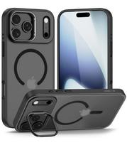 Matinis juodas dėklas Apple iPhone 17 Pro Max telefonui "Tech-Protect MagStand Magsafe"