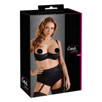 Cottelli Plus Size - pakeliamasis liemenėlės įdėklas (juodas)