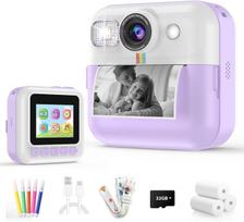 Skaitmeninis fotoaparatas Vaikų kamera instant print, 32GB, 1080P, violetinė, 1 vnt