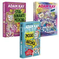 Adam Kay 3 knygų rinkinys: Žmogaus anatomija + Stulbinanti medicina + Neįtikėtini išradimai