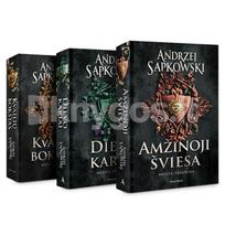 Andrzej Sapkowski 3 knygų rinkinys: Kvailių bokštas + Dievo kariai + Amžinoji šviesa