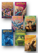 Hario Poterio 7 knygų rinkinys senais viršeliais - J.K. Rowling