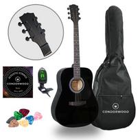 Condorwood AD-170 BK akustinė gitara su rinkiniu STARTER