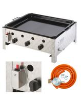 Dujinė keptuvė dujinė grilis su keptuve 3 - degiklis PELVIS 10 kW