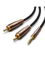 Kabelio garso varinė viela 3,5 mm mini lizdas - 2x RCA 2m