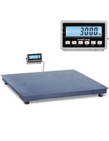 LCD sandėlio platforminės svarstyklės 120 x 120 cm 3000 kg / 1 kg