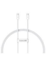 „Baseus Superior Series ll“ USB-C – USB-C 30 W 480Mb/ s laidas, 1 m – baltas