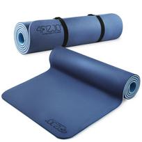 Gimnastikos, jogos, treniruočių kilimėlis 4FIZJO, 180 x 60 cm, 0,6 cm, mėlynas, neslystantis, fitness kilimėlis, yoga mat, treniruotėms, pratimams